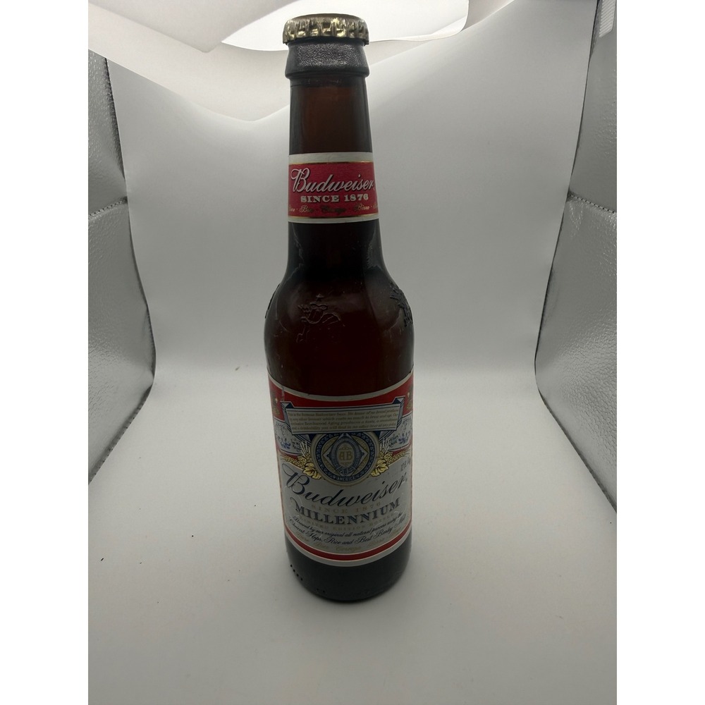 Vintage Budweiser Millennium Limited Edition Beer Bottle Unopened Born On 1999